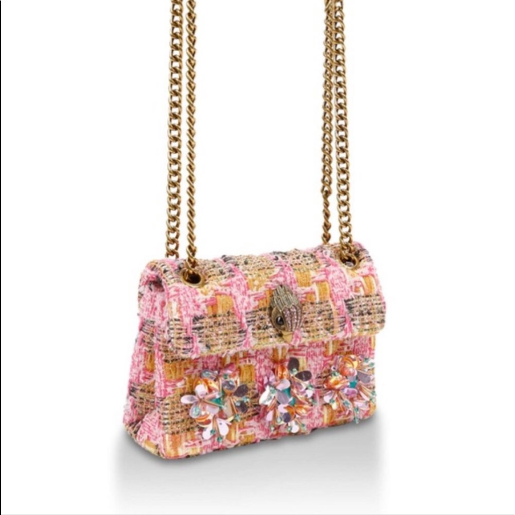 Kurt Geiger Kensington Jewel Tweed Sequin Bag